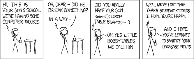 sql injection comic